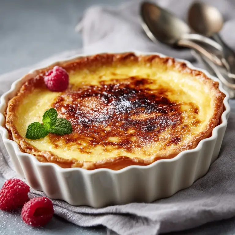Authentic French Crème Brûlée Tart Recipe