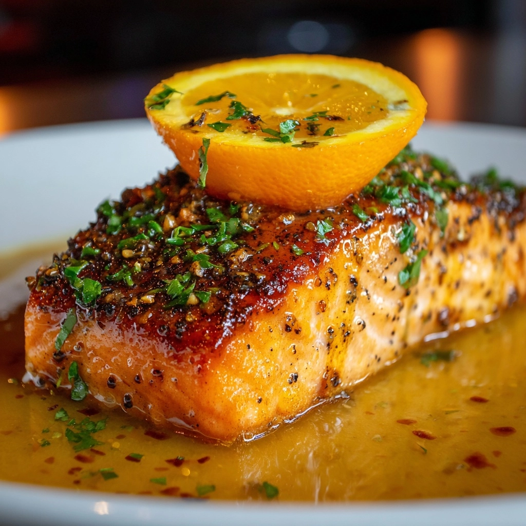 Salmon in Orange Sauce Recipe - Recipe Image
