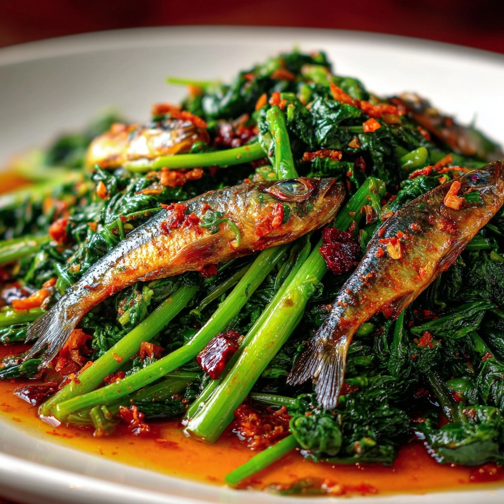 Fried Dace with Stir-Fried Greens Recipe - Recipe Image