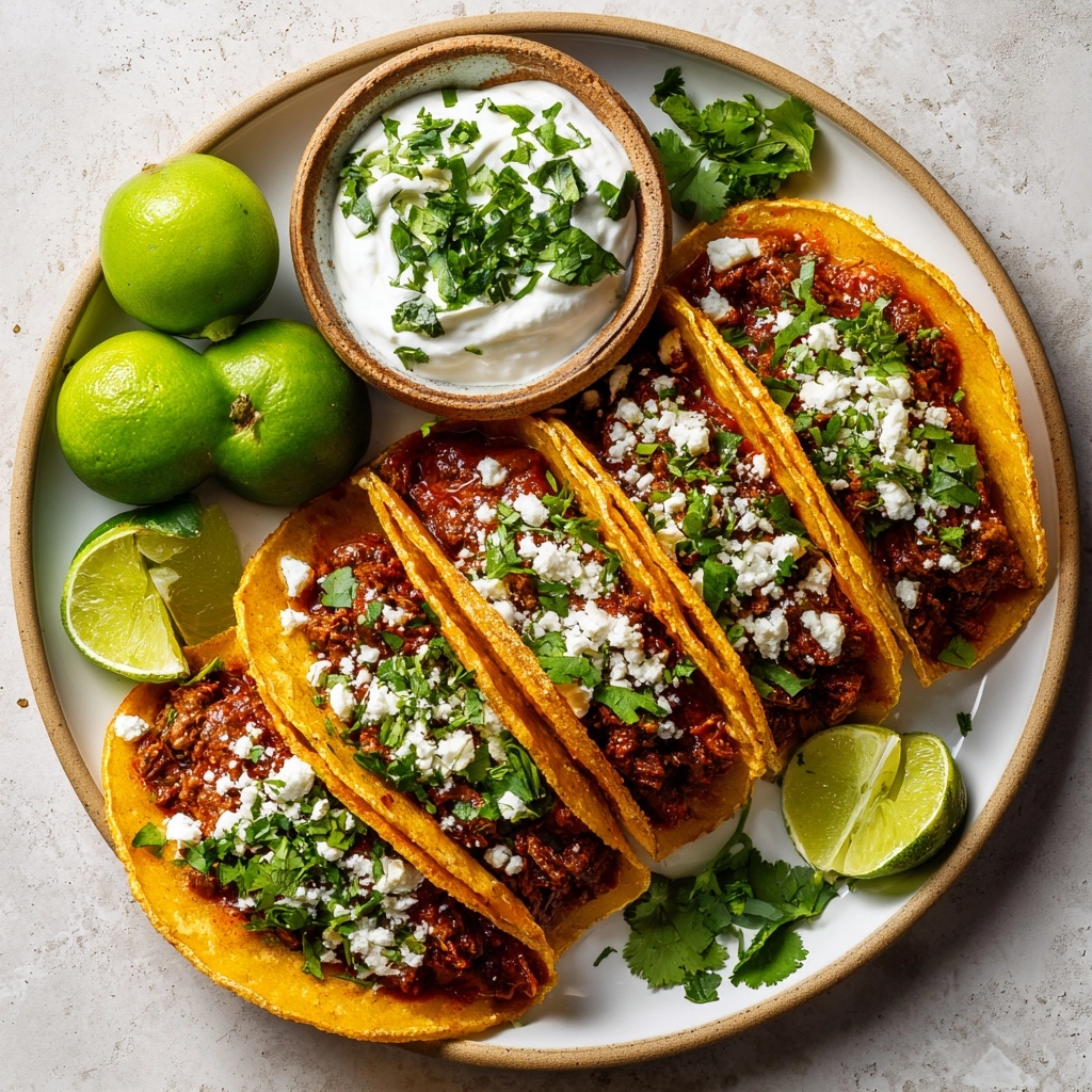 Birria Tostada Stacks Recipe - Recipe Image