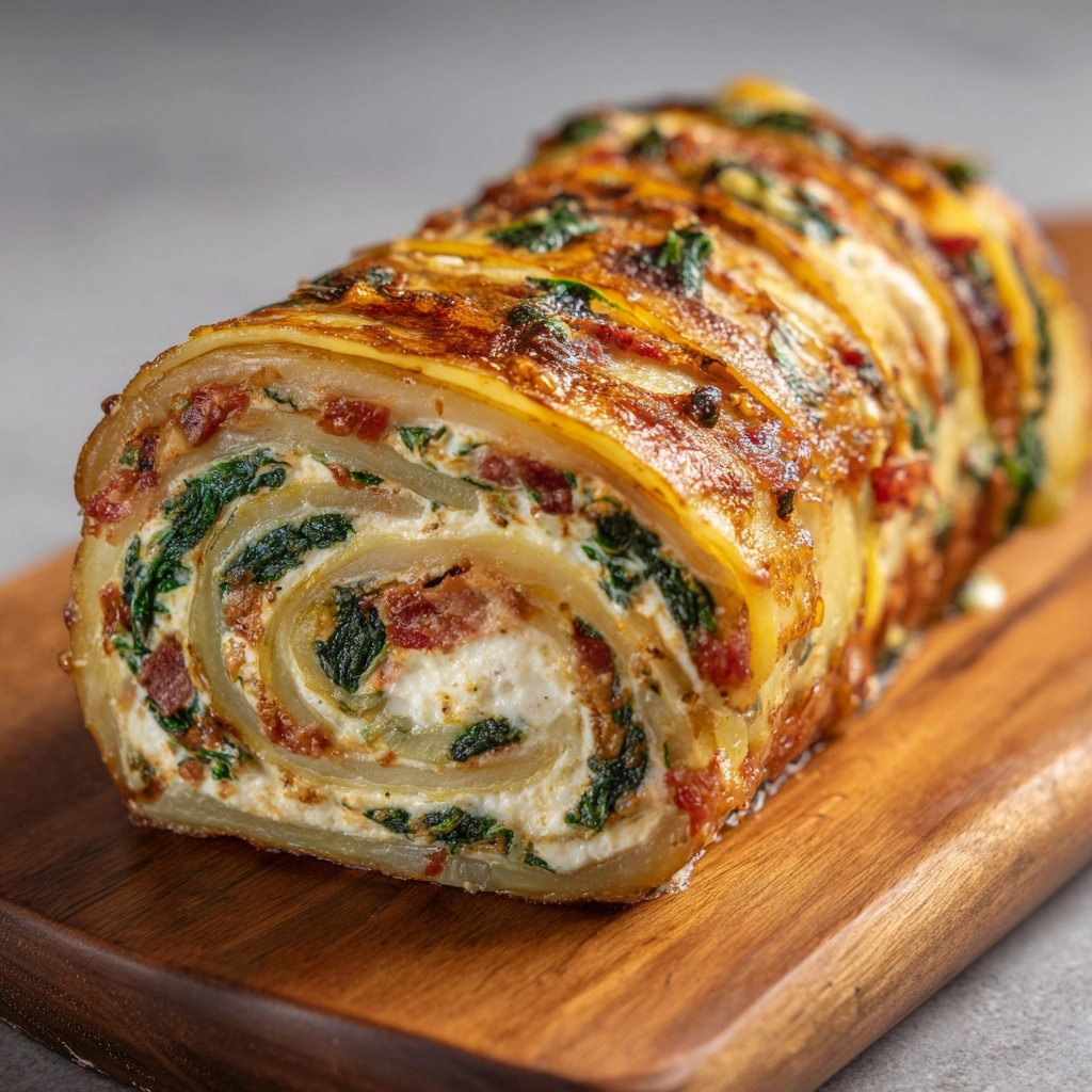 Scalloped Potato Roll Recipe - Recipe Image