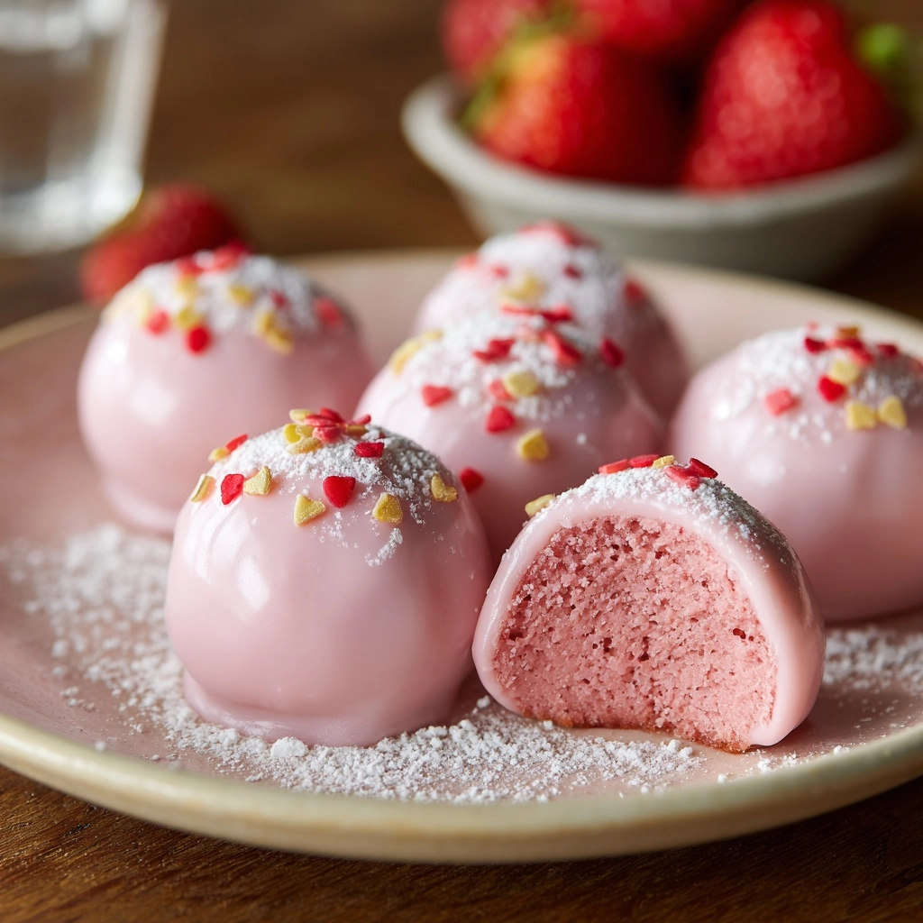 Sweet Strawberry Truffles Recipe - Recipe Image