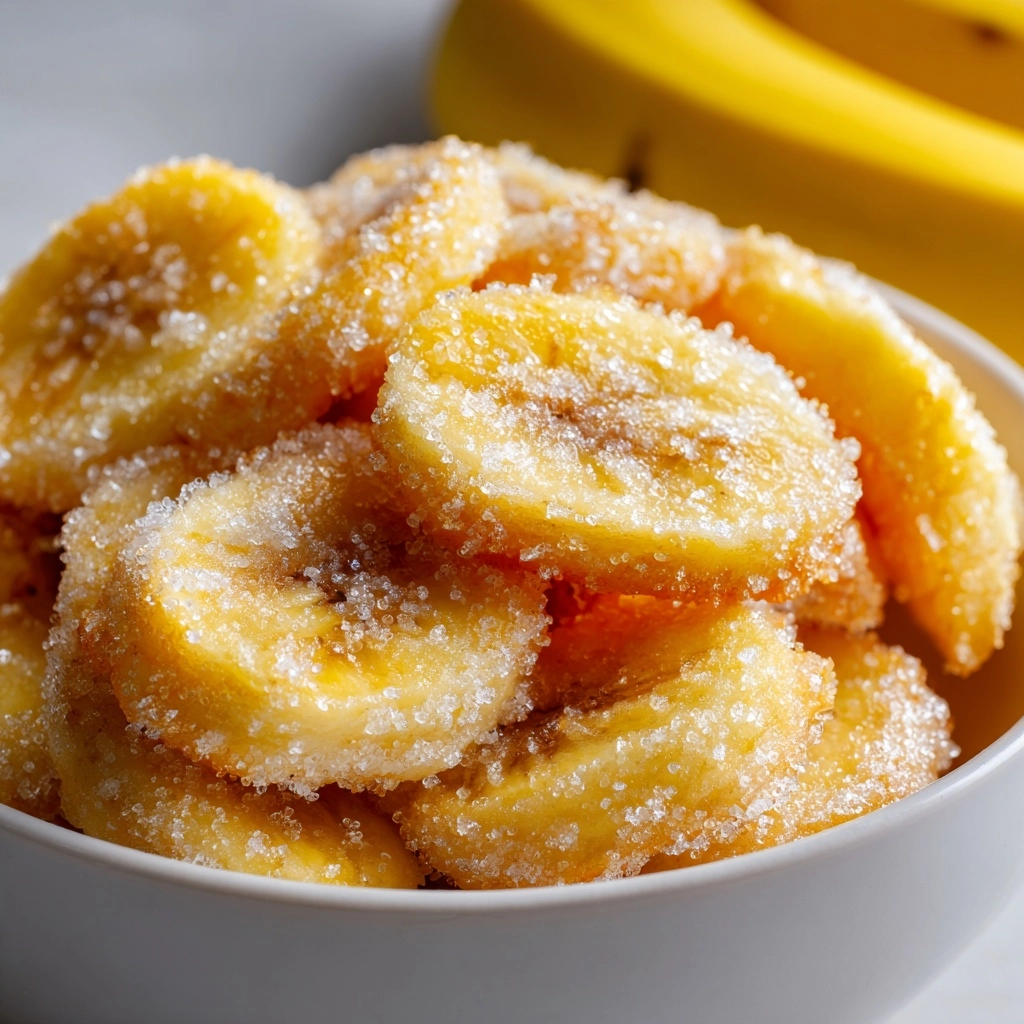 Cinnamon Sugar Air Fryer Banana Chips Recipe - Recipe Image