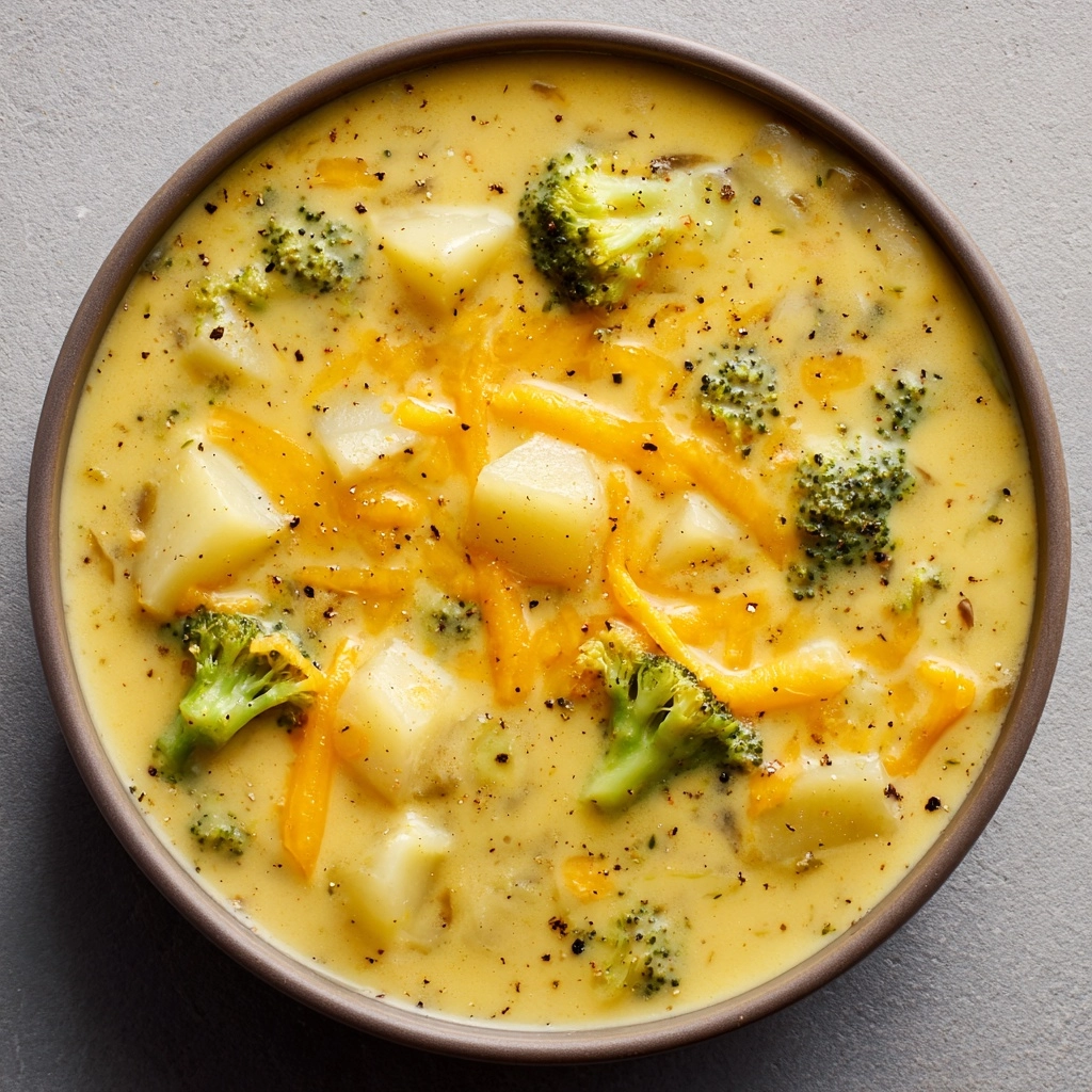 Creamy Broccoli Cheese Soup Recipe - Recipe Image
