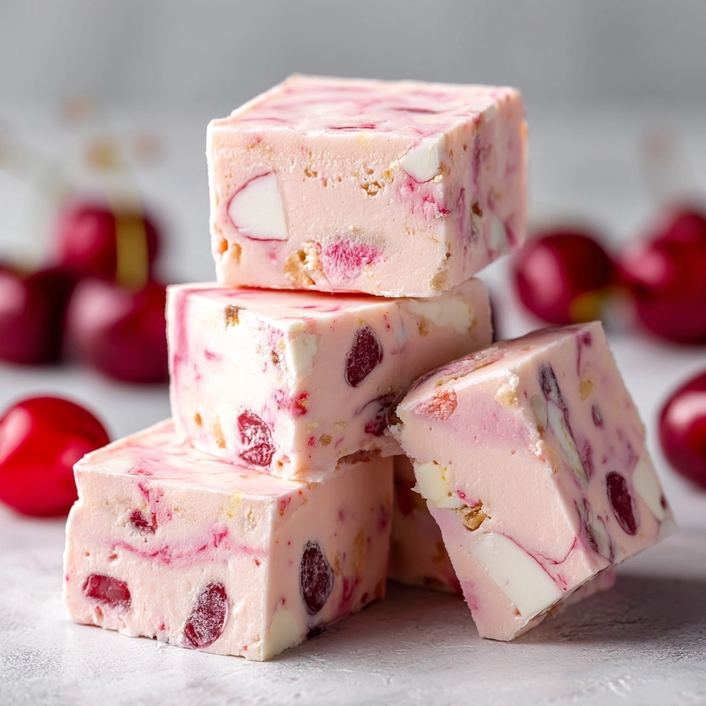 No-Bake Cherry Fudge Recipe - Recipe Image