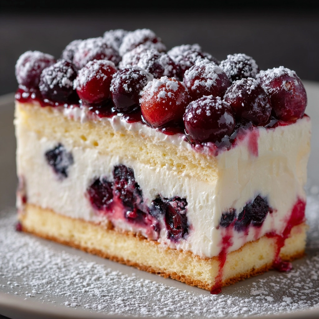 Christmas Cranberry Poke Cake Recipe - Recipe Image