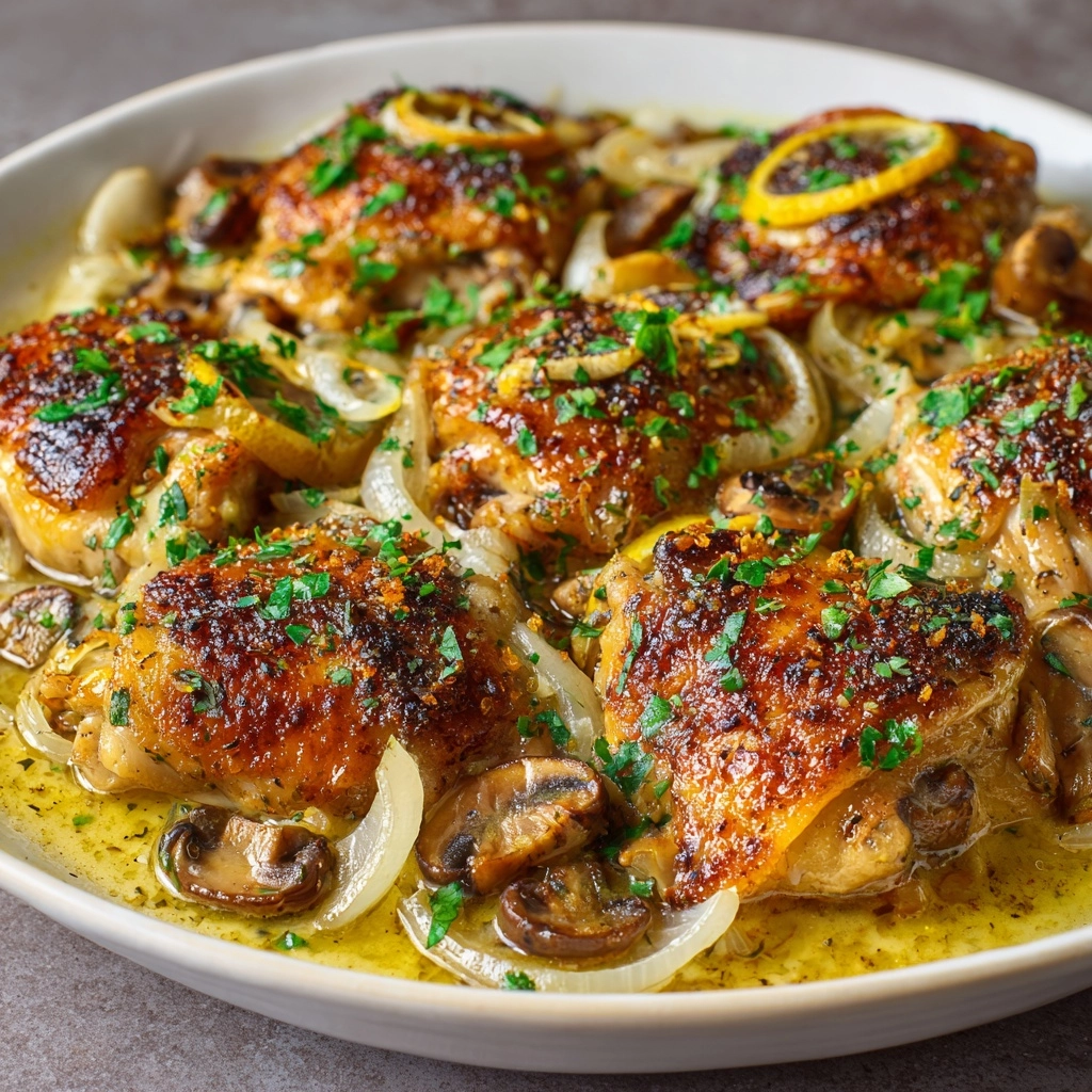 Slow Cooker Lemon Garlic Chicken Recipe - Recipe Image