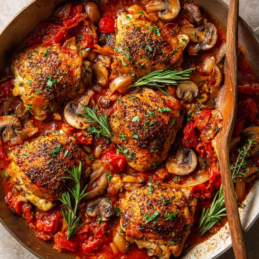 Hearty Chicken Cacciatore Recipe - Recipe Image