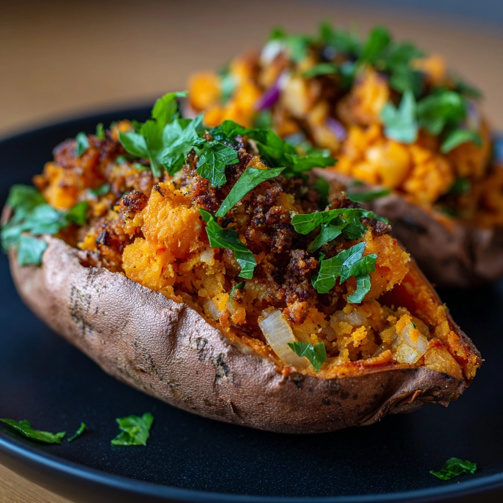 Stuffed Sweet Potatoes Recipe - Recipe Image