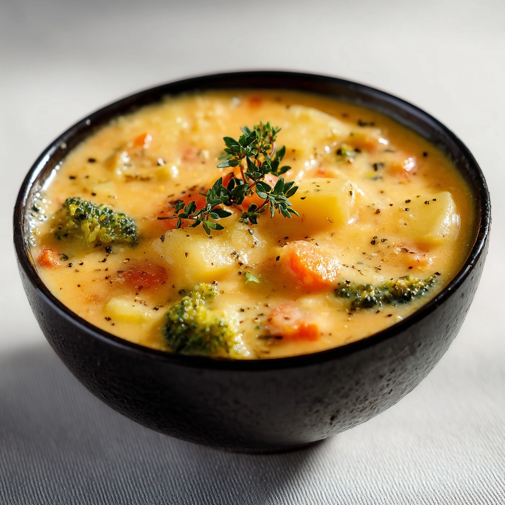 Broccoli Potato Cheese Soup Recipe - Recipe Image