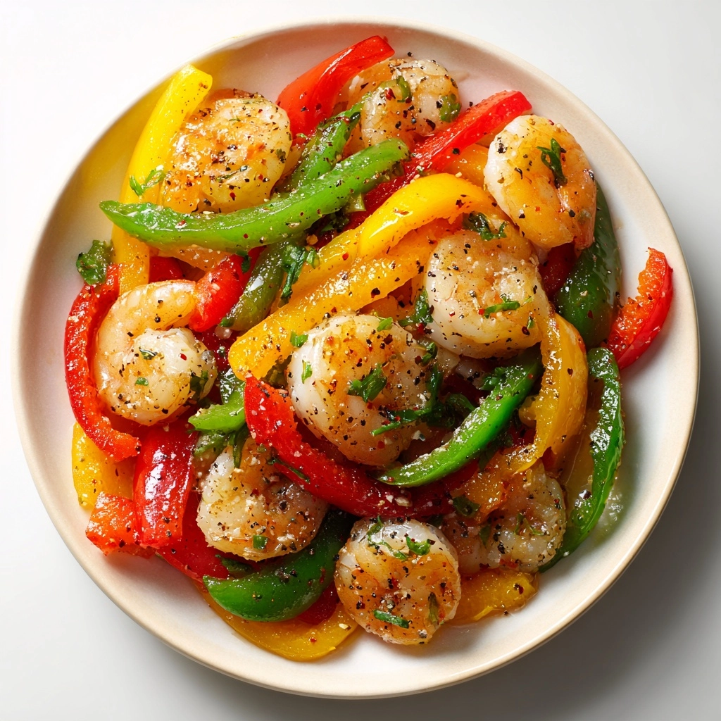 A Flavorful Family Favorite: Shrimp and Pepper Stir-Fry Recipe - Recipe Image