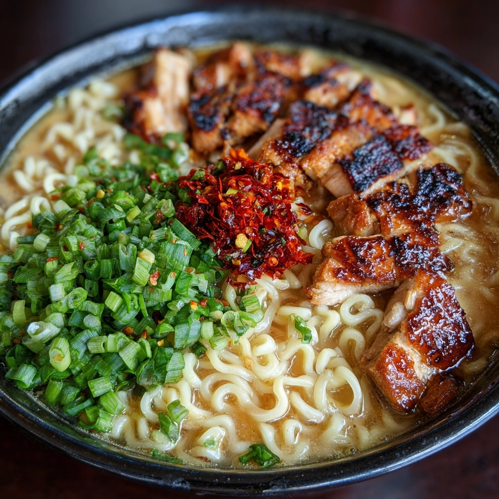 Fiery Chicken Ramen Recipe - Recipe Image