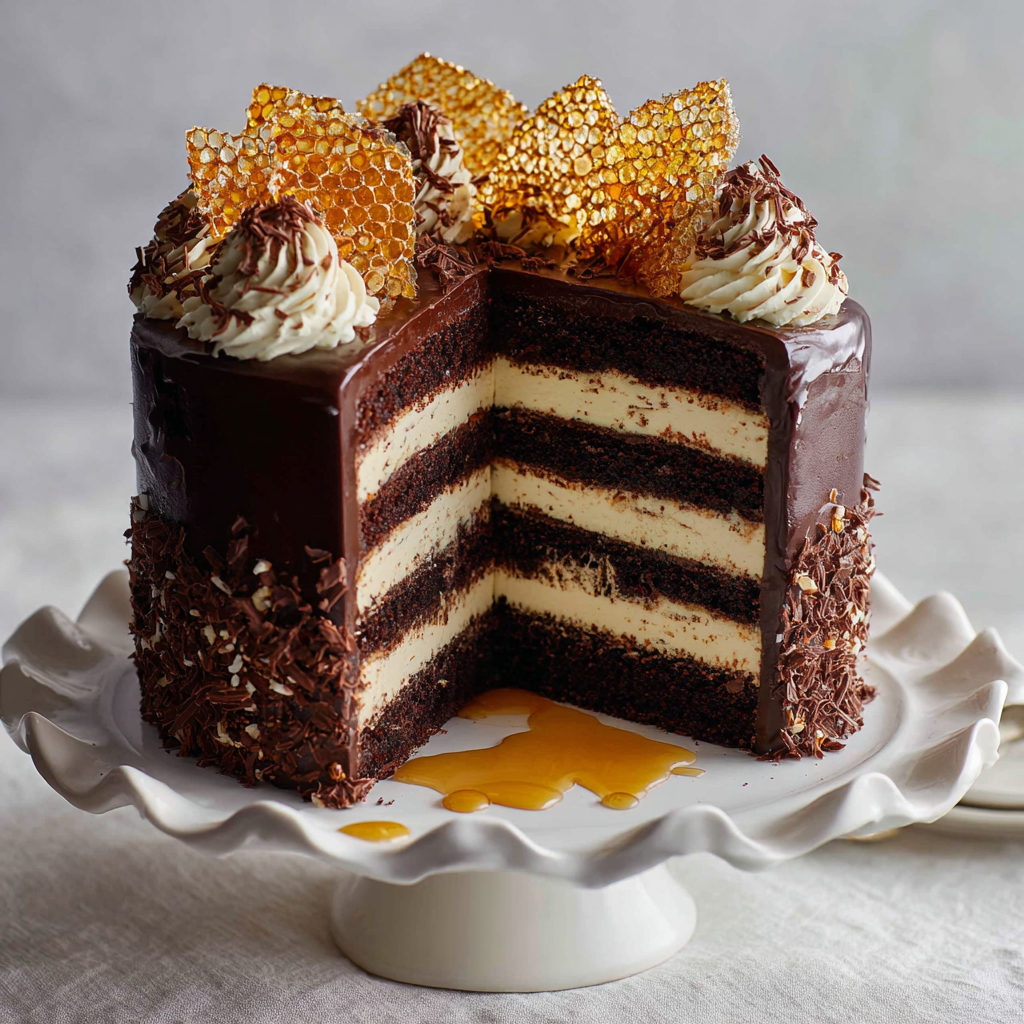 Chocolate Honey Cake – Spartak Recipe - Recipe Image