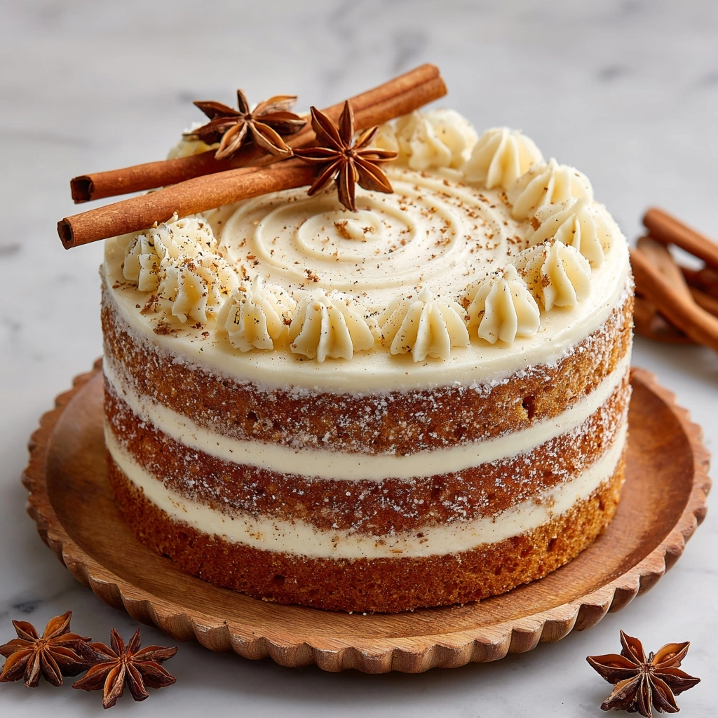 Spiced Brown Sugar Chai Layer Cake Recipe - Recipe Image