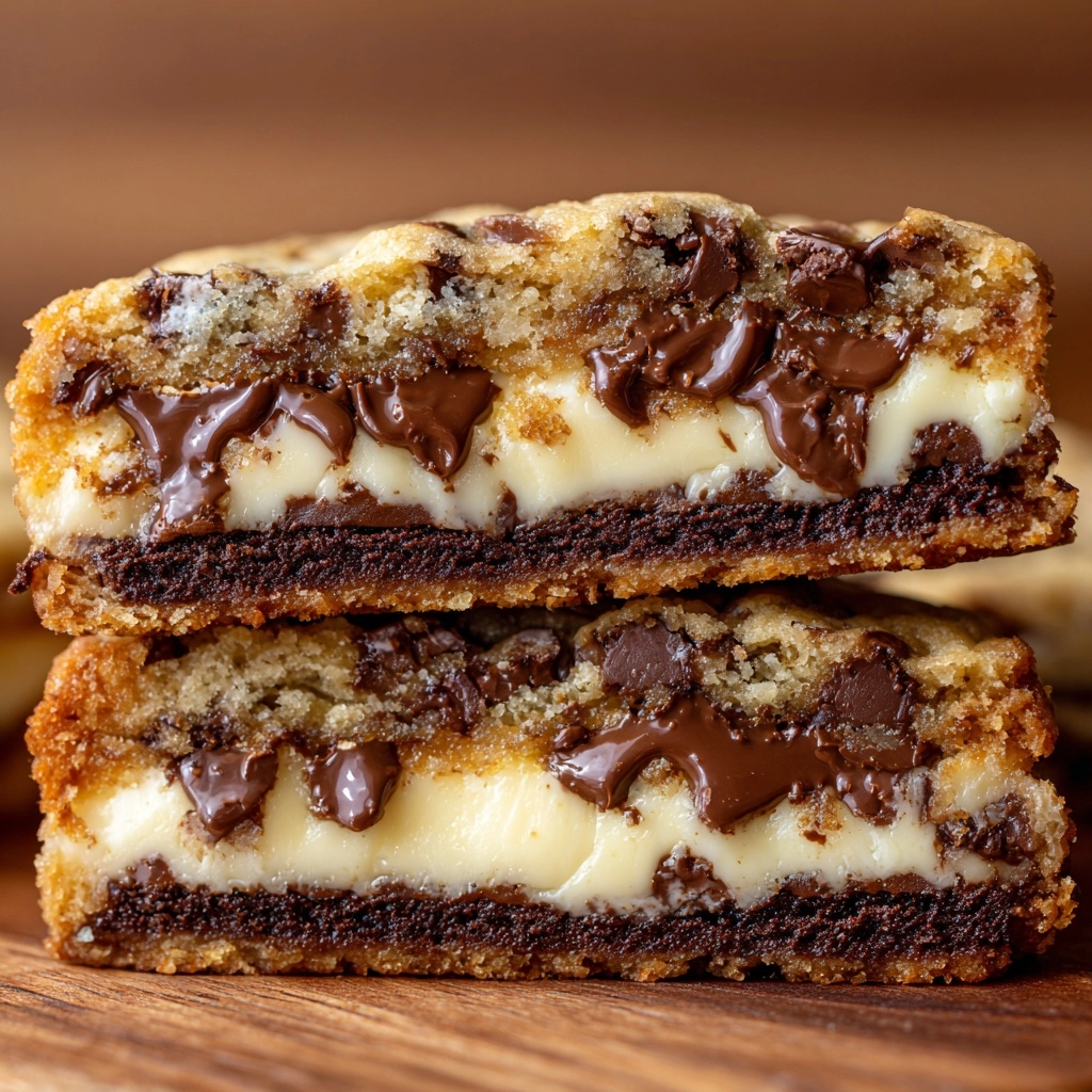 Cheesecake Stuffed Chocolate Chip Cookies Recipe - Recipe Image