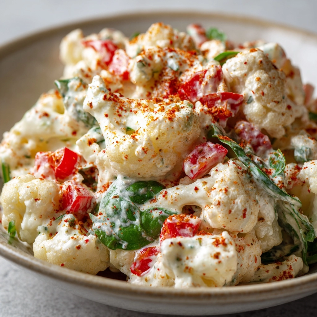 Creamy BLT Cauliflower Salad Recipe - Recipe Image
