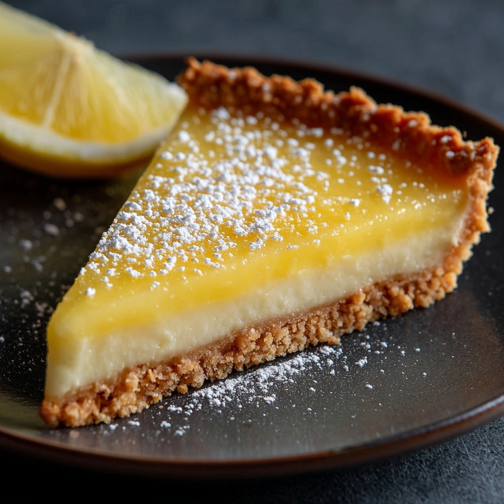 Easy Crustless Lemon Tart Recipe - Recipe Image