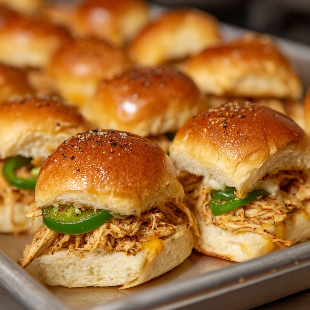 Chicken Philly Sliders Recipe - Recipe Image