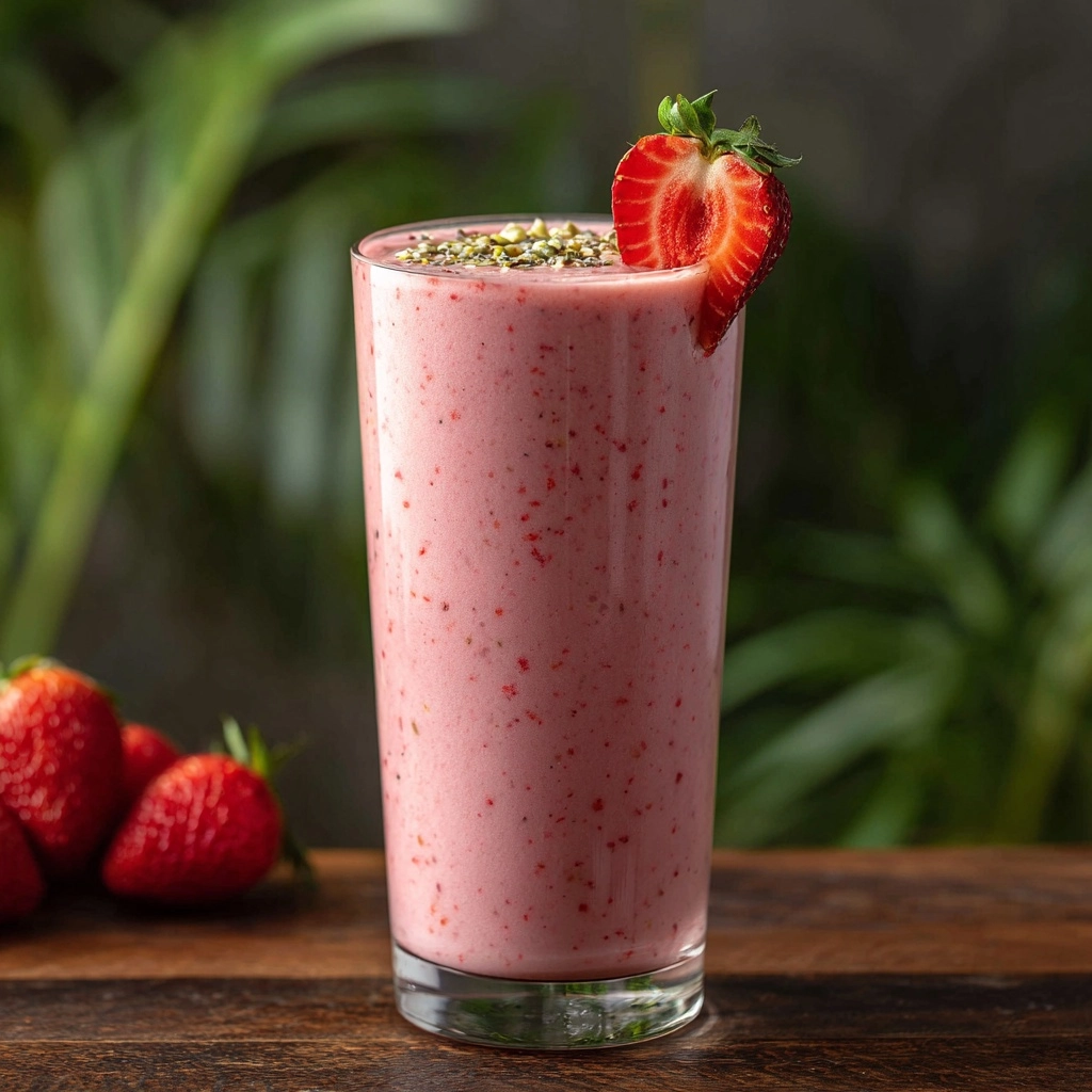 Fat Burning Strawberry Smoothie Recipe - Recipe Image