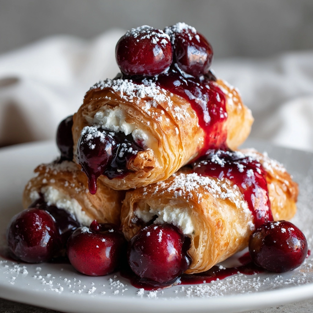 Cherry Cream Cheese Egg Rolls Recipe - Recipe Image