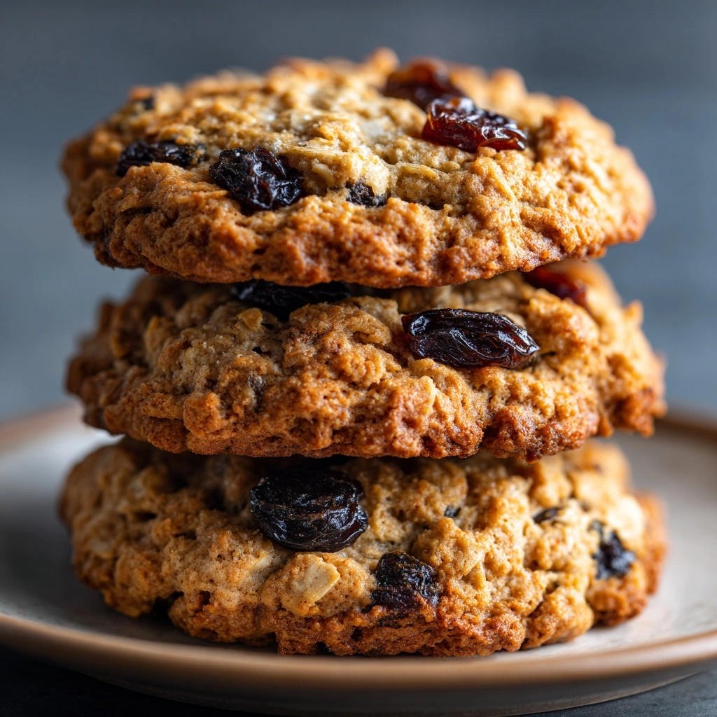 Vegan Oatmeal Raisin Cookies Recipe - Recipe Image