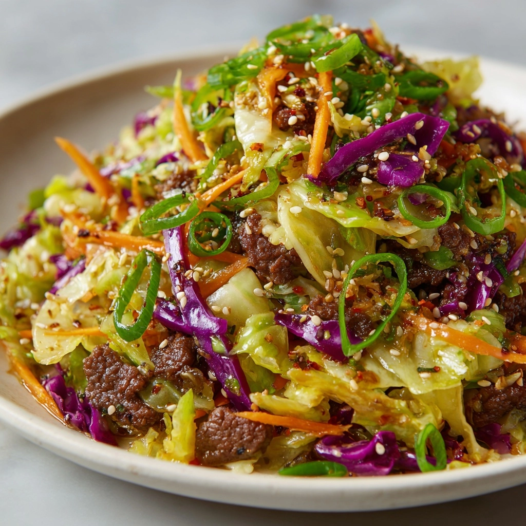 Beef and Cabbage Stir Fry Recipe - Recipe Image
