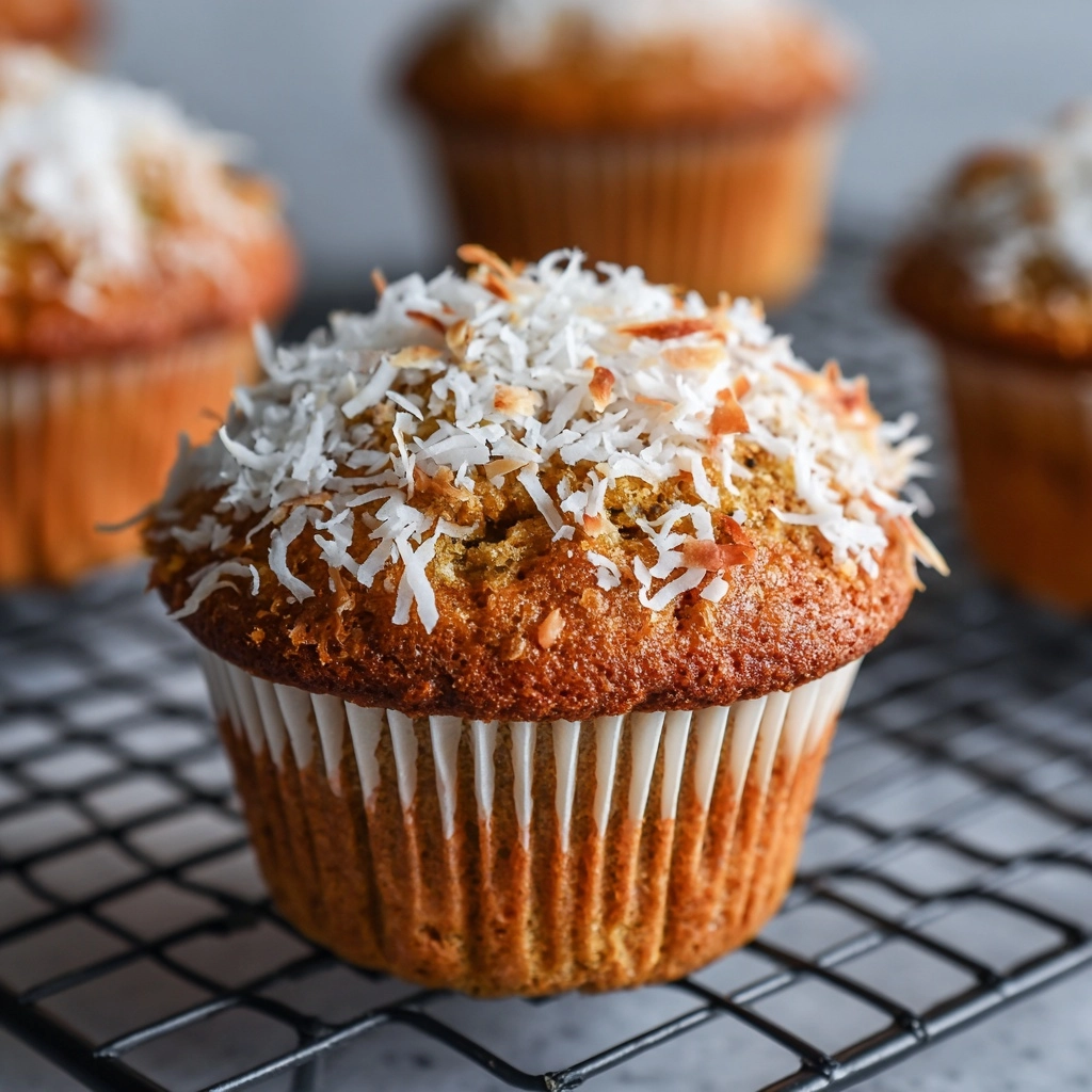 Lemon Coconut Muffins Recipe - Recipe Image