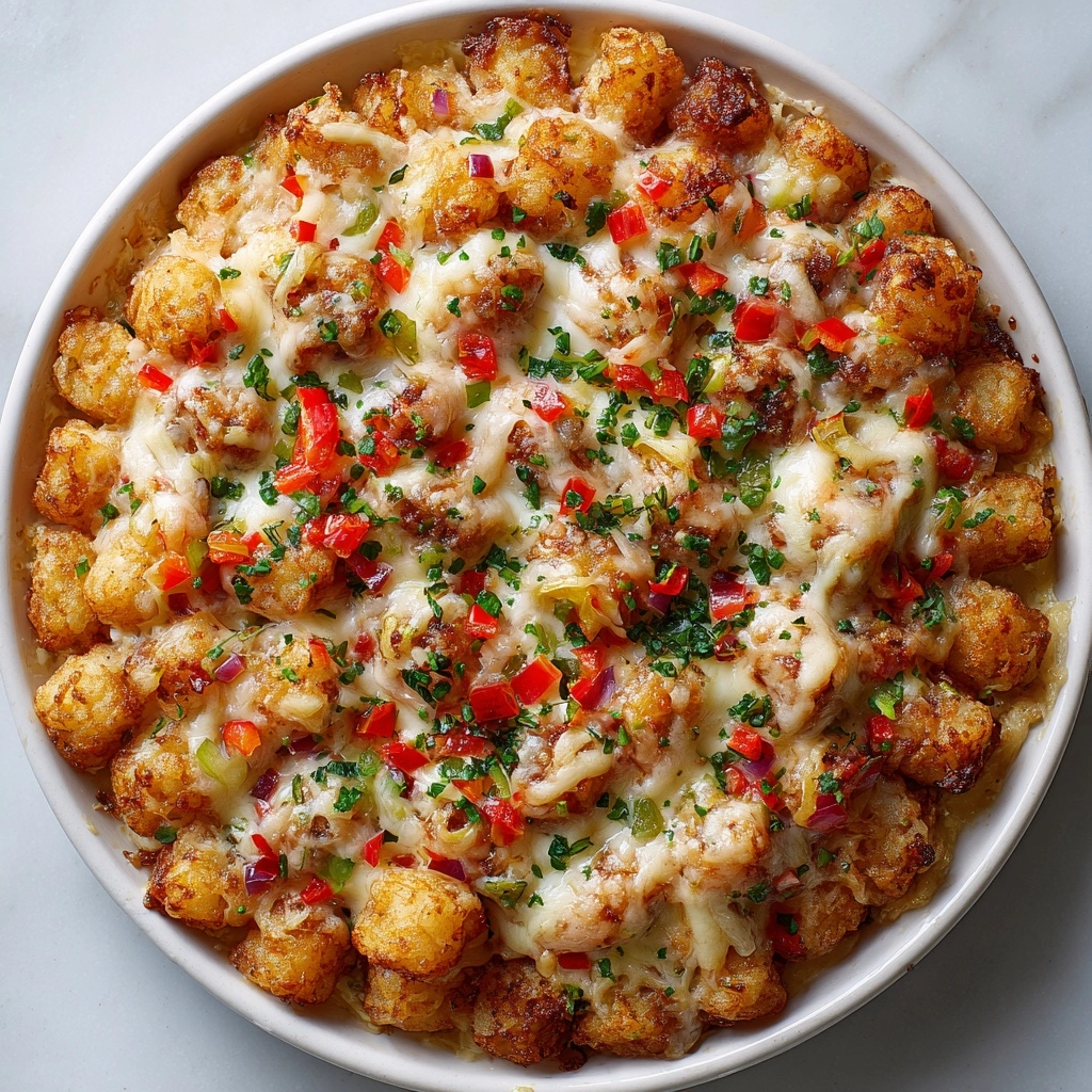 Cheesy Tater Tot Casserole Recipe - Recipe Image