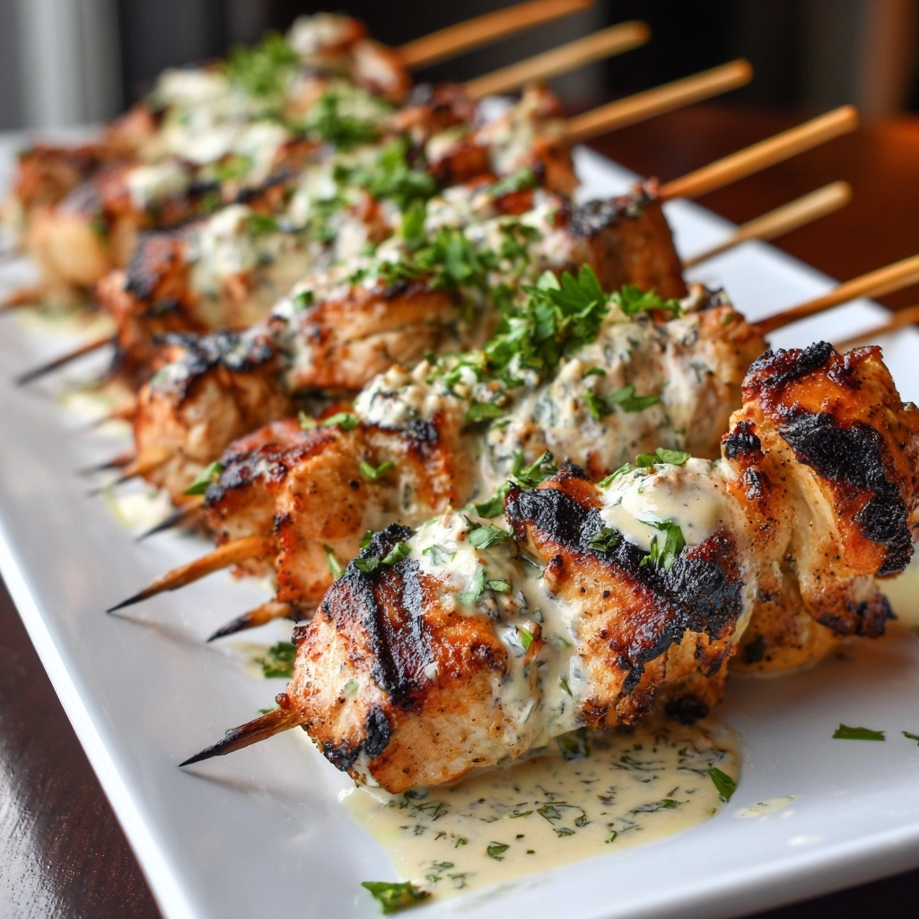 Bang Bang Chicken Skewers Recipe - Recipe Image