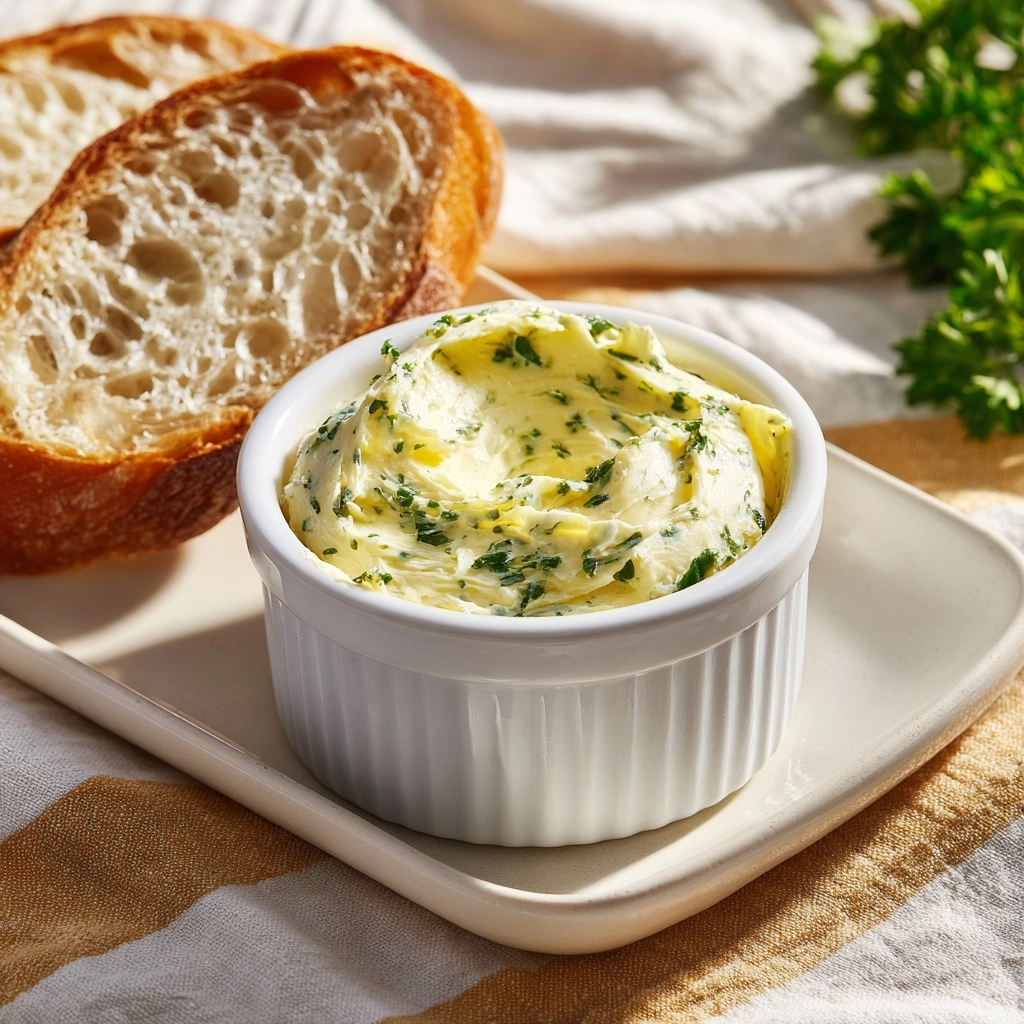 Easy Homemade Garlic Bread Spread Recipe - Recipe Image