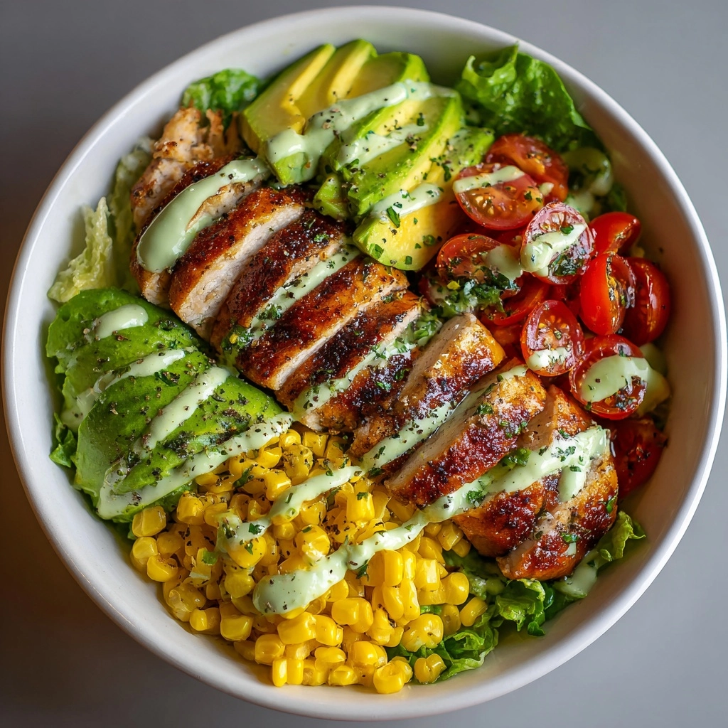 Grilled Chicken & Avocado Salad Bowl Recipe - Recipe Image