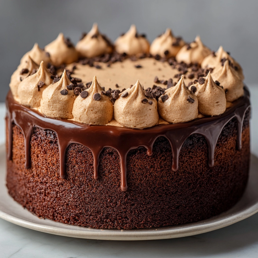 Espresso Infused Mocha Poke Cake Recipe - Recipe Image