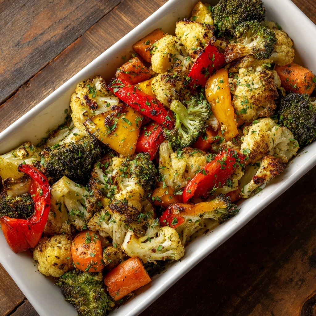 Garlic Roasted Vegetables Recipe - Recipe Image