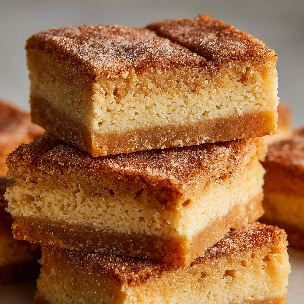 Chewy Snickerdoodle Cookie Bars Recipe - Recipe Image