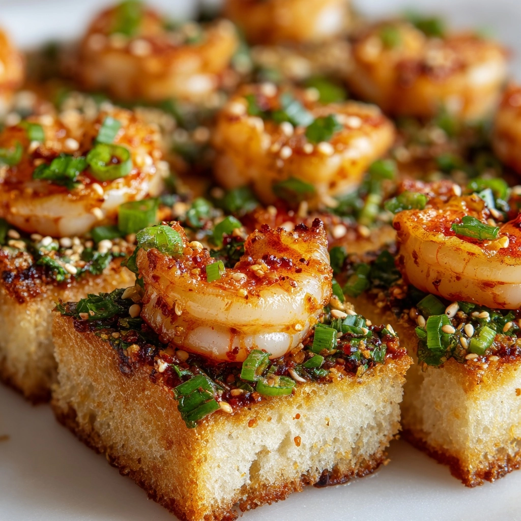 Korean Chinese Shrimp Toast Recipe - Recipe Image