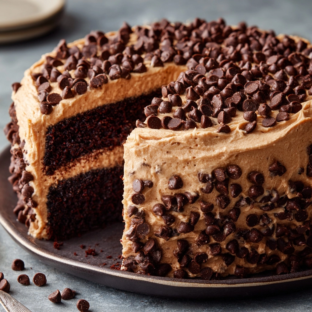 Chocolate Chip Cookie Dough Cake Recipe - Recipe Image