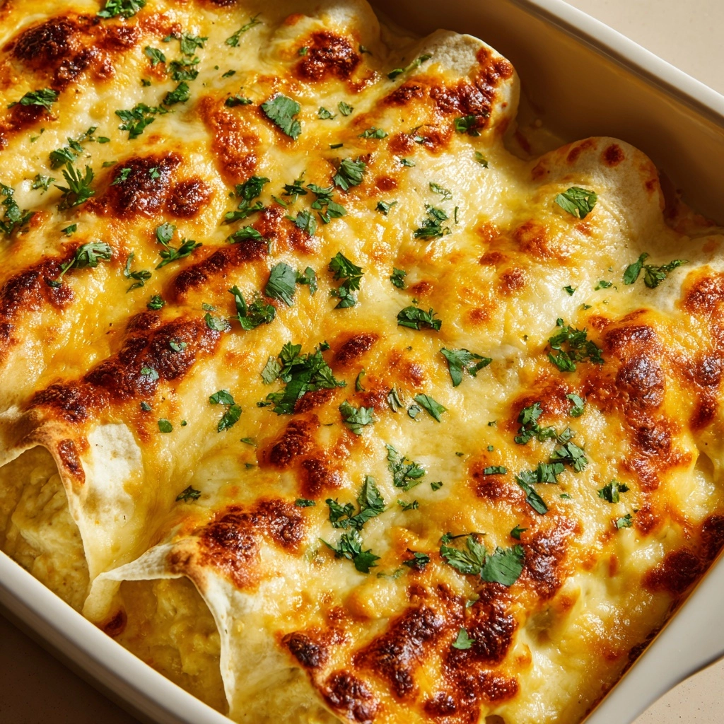 White Chicken Enchiladas Recipe - Recipe Image