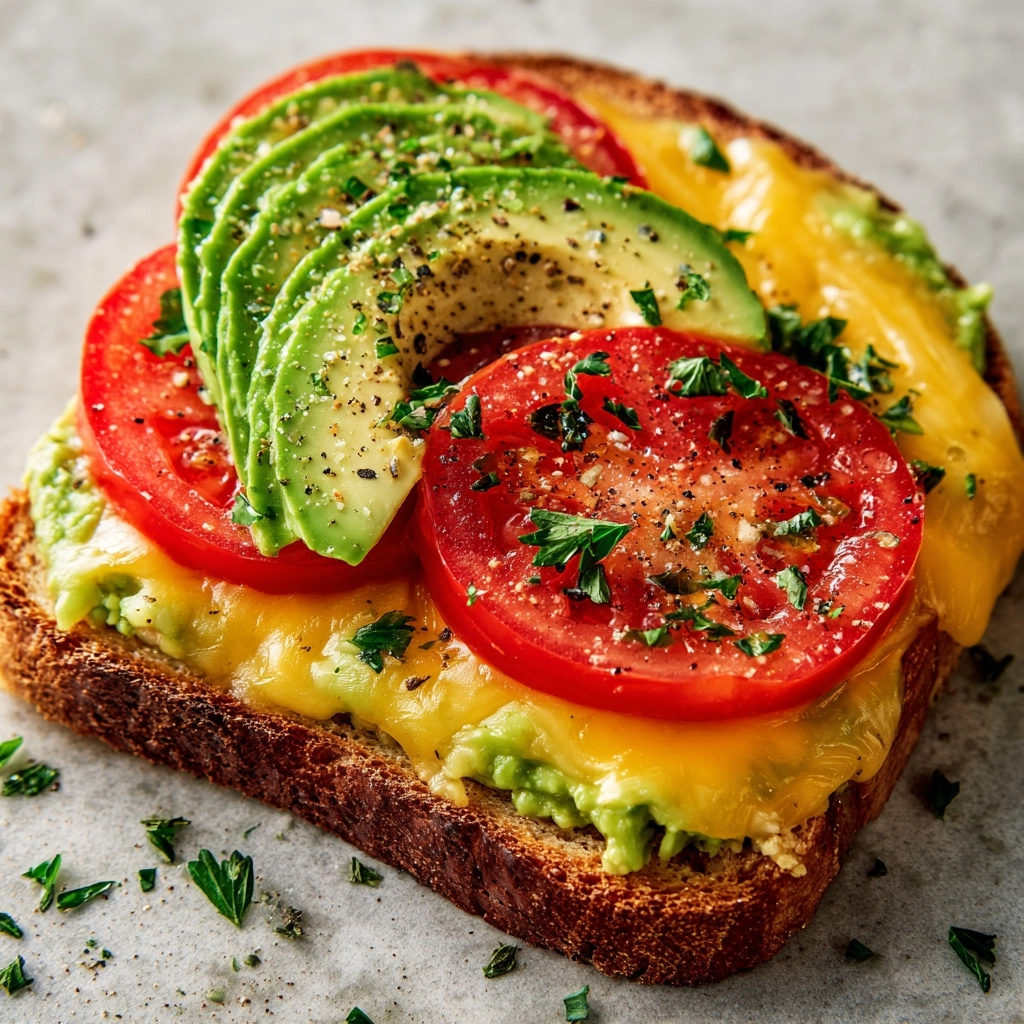 Tomato Avocado Melt Recipe - Recipe Image