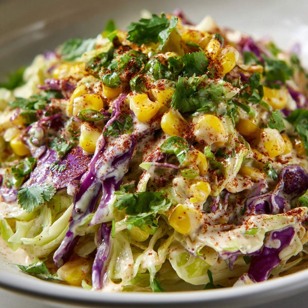 Mexican Street Corn Coleslaw Recipe - Recipe Image