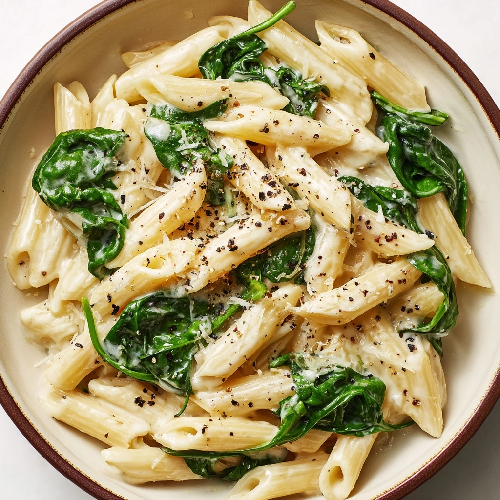 Pasta with Spinach Recipe - Recipe Image