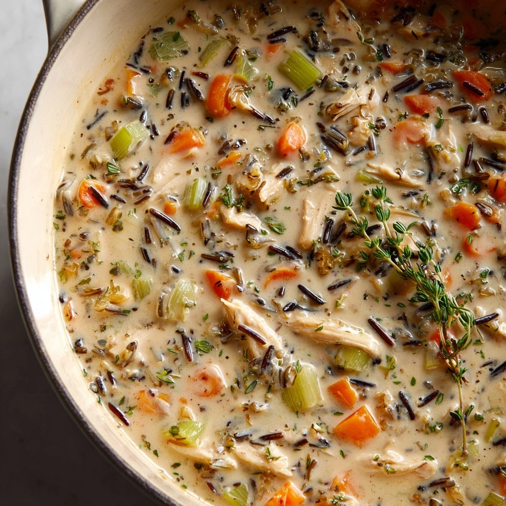 Creamy Chicken Wild Rice Soup Recipe - Recipe Image