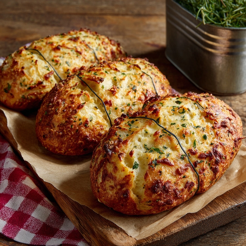 Italian Herbs Cheese Bread Recipe - Recipe Image