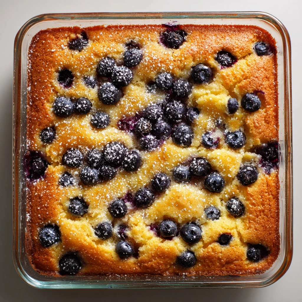 Lemon Blueberry Buttermilk Breakfast Cake Recipe - Recipe Image