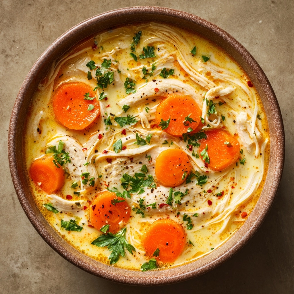 Crockpot Creamy Chicken and Potato Soup Recipe - Recipe Image