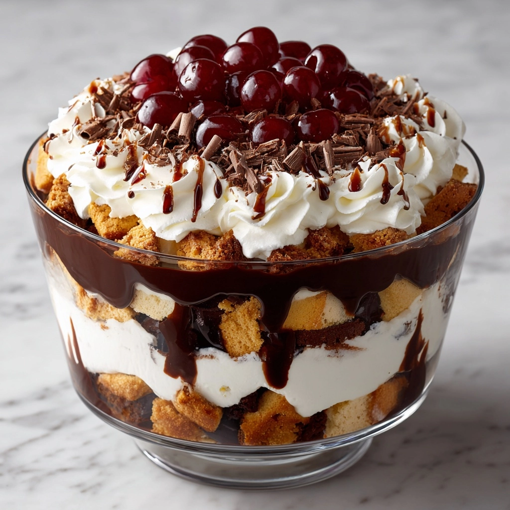 Cherry Chocolate Chip Trifle Recipe - Recipe Image