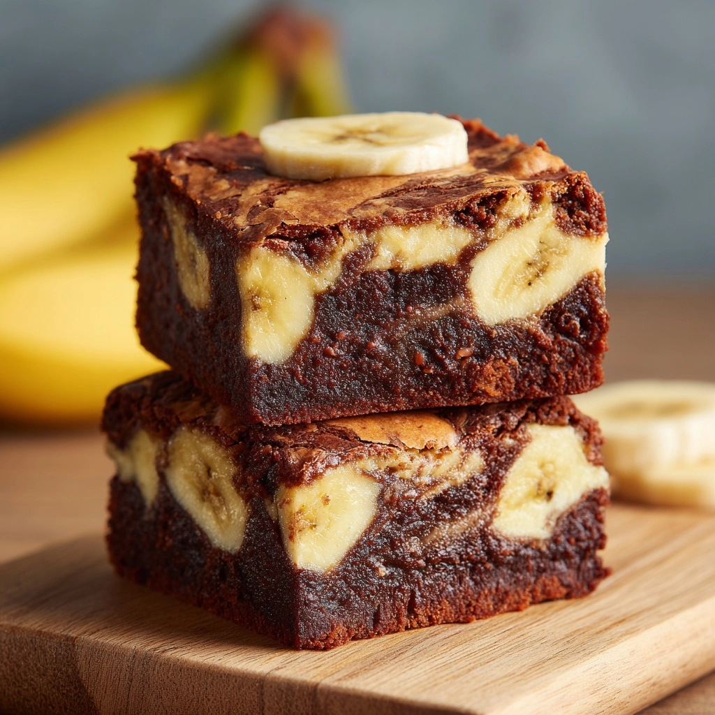 Banana Bread Brownies Recipe - Recipe Image