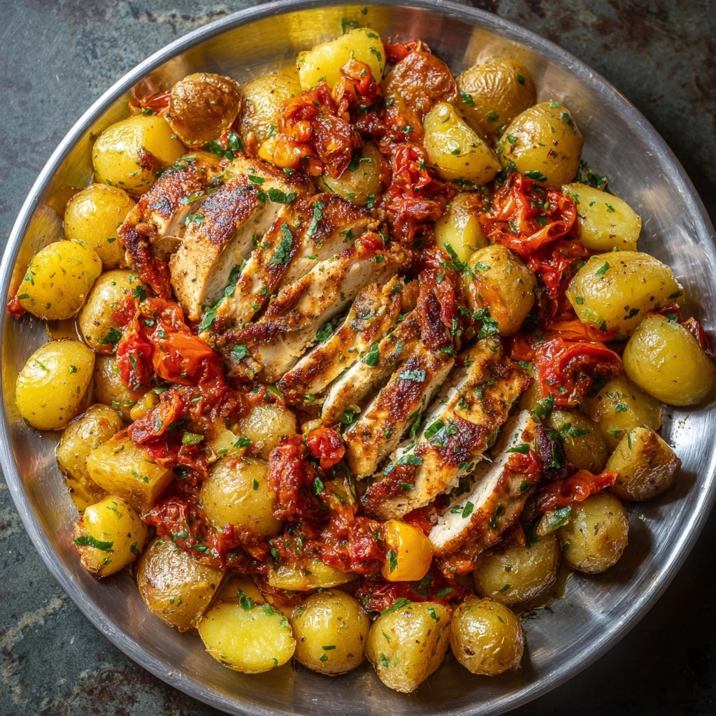 Easy Italian Chicken and Potatoes Recipe - Recipe Image
