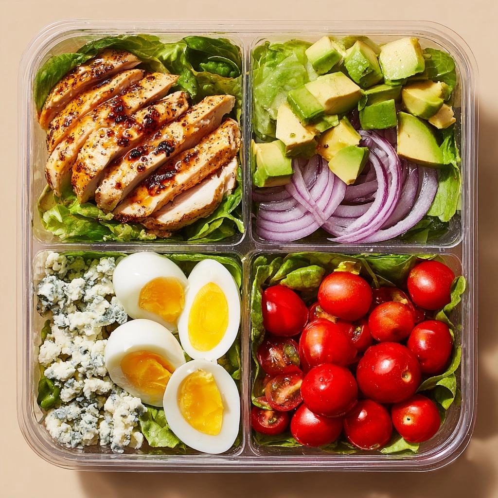Easy Cobb Salad Meal Prep Recipe - Recipe Image