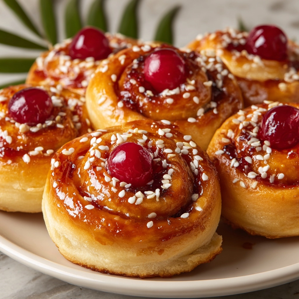 Cherry Cinnamon Rolls Recipe - Recipe Image