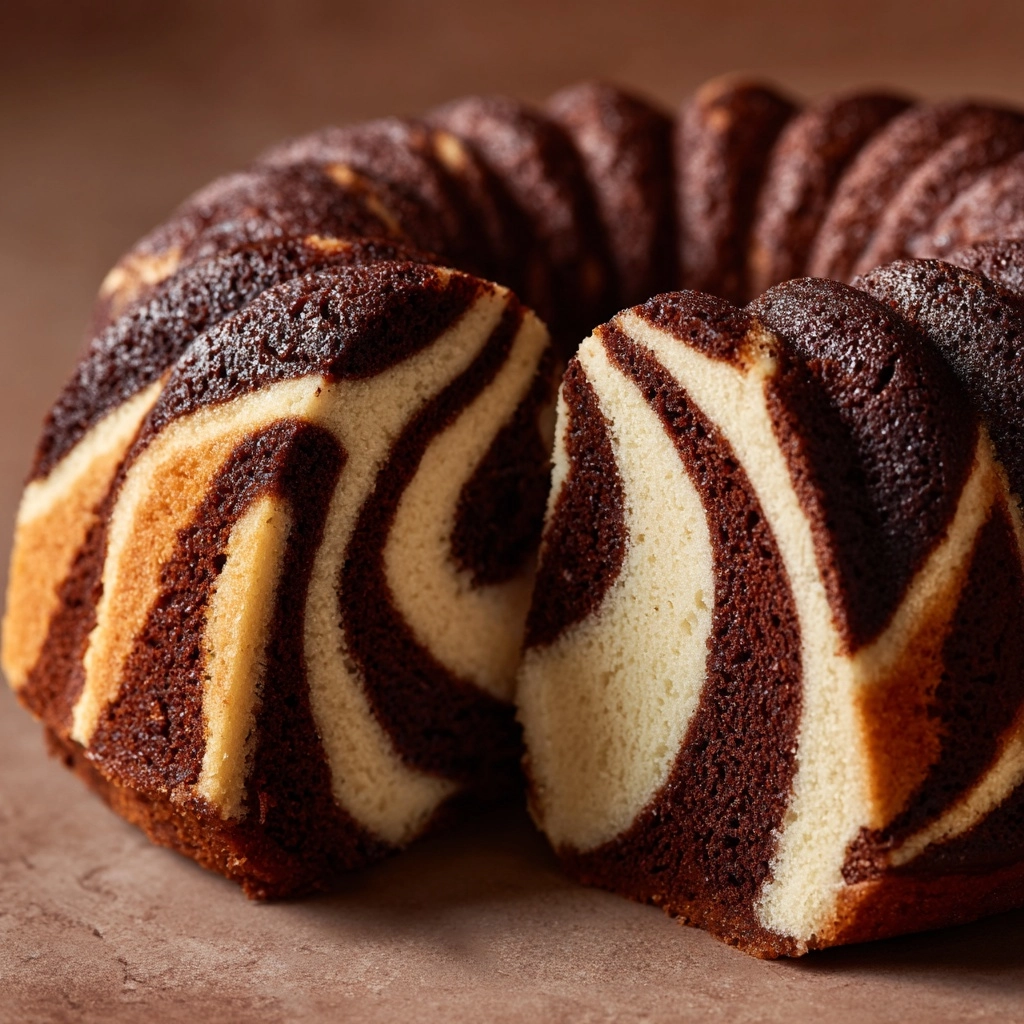 Zebra Bundt Cake Recipe - Recipe Image